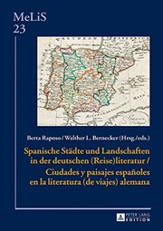 Front cover of Spanische Städte und Landschaften in der deutschen (Reise)literatur by Berta Raposo