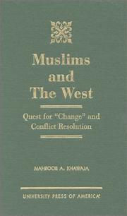 Front cover of Muslims and the West by Mahboob A. Khawaja