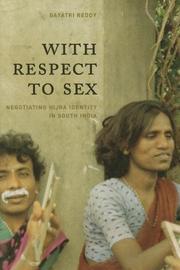 Front cover of With Respect to Sex by Gayatri Reddy