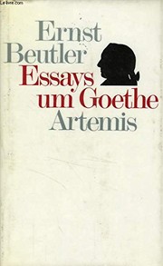 Front cover of Essays um Goethe by Ernst Rudolf Beutler