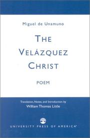 Front cover of El Cristo de Velázquez by Miguel de Unamuno