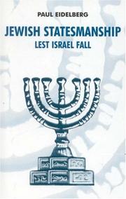 Cover of Jewish statesmanship by Paul Eidelberg
