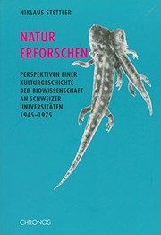 Front cover of Natur erforschen by Niklaus Stettler