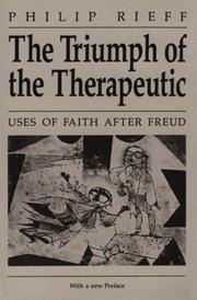Front cover of The triumph of the therapeutic by Philip Rieff