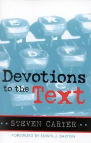 Cover of Devotions to the Text by Steven Carter
