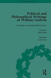 Cover of Political and Philosophical Writings of William Godwin Vol 3 by Mark Philp