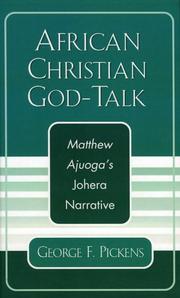 Front cover of African Christian God-Talk by George F. Pickens