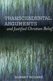Front cover of Transcendental Arguments and Justified Christian Belief by Ronney Mourad