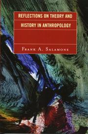 Cover of Reflections on theory and history in anthropology by Frank A. Salamone