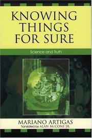 Cover of Knowing Things for Sure by Mariano Artigas