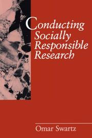 Front cover of Conducting socially responsible research by Omar Swartz