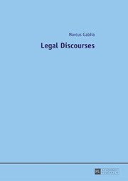 Front cover of Legal Discourses by Marcus Galdia