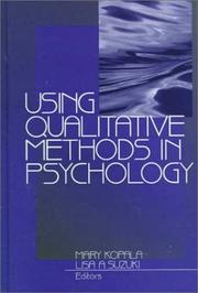 Cover of Using qualitative methods in psychology by Mary Kopala