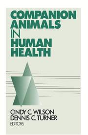 Front cover of Companion animals in human health by Cindy C. Wilson