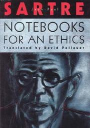Front cover of Notebooks for an ethics by Jean-Paul Sartre