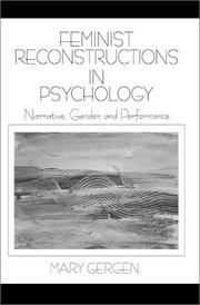 Front cover of Feminist Reconstructions in Psychology by Mary M. Gergen