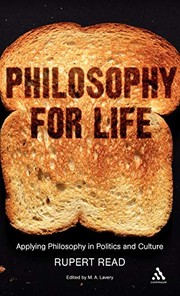 Cover of Philosophy for life by Rupert J. Read