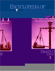 Cover of Encyclopedia of Law and Society by David S. Clark
