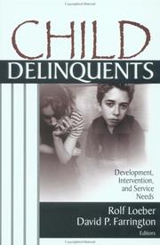 Cover of Child delinquents by Rolf Loeber
