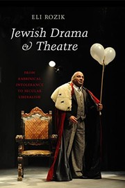 Front cover of Jewish drama & theatre by Eli Rozik