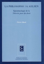 Cover of La philosophie de Kelsen by Pierre Hack