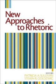 Front cover of New Approaches to Rhetoric by Unknown