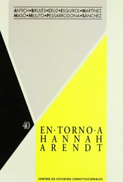 Front cover of En torno a Hannah Arendt by FINA CRUZ MANUEL ; BIRULES