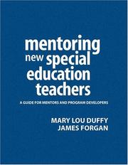 Front cover of Mentoring new special education teachers by Mary Lou Duffy