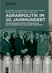 Front cover of Agrarpolitik Im 20. Jahrhundert by Horst Möller