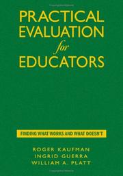 Cover of Practical evaluation for educators by Roger A. Kaufman