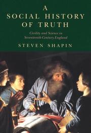 Front cover of A Social History of Truth by Steven Shapin