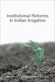 Cover of Institutional reforms in Indian irrigation by Ashok Gulati