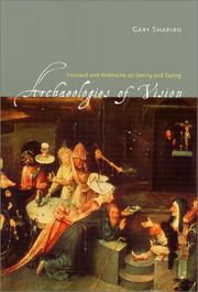 Cover of Archaeologies of Vision by Gary Shapiro