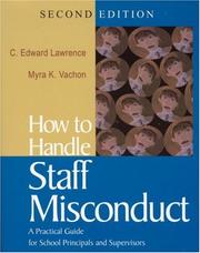 Cover of How to handle staff misconduct by C. Edward Lawrence