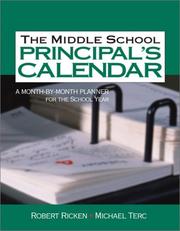 Cover of The middle school principal's calendar by Robert Ricken