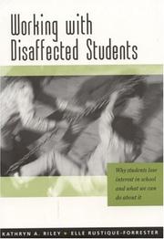 Cover of Working with Disaffected Students by Kathryn Riley