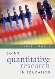 Cover of Doing Quantitative Research in Education by Daniel Muijs