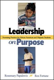 Front cover of Leadership on purpose by Rosemary Papalewis