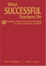 Front cover of What successful teachers do by Neal A Glasgow