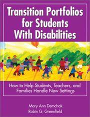 Front cover of Transition portfolios for students with disabilities by MaryAnn Demchak