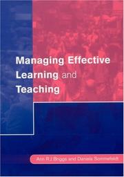 Cover of Managing effective learning and teaching by Ann Briggs