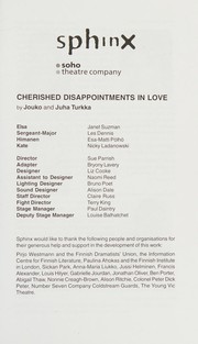 Front cover of Sphinx Theatre Company presents Cherished disappointments in love by Jouko Turkka