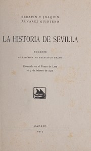 Front cover of La historia de Sevilla by Francisco Bravo