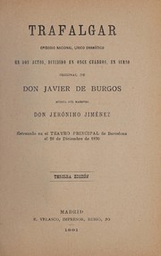 Cover of Trafalgar by Gerónimo Giménez
