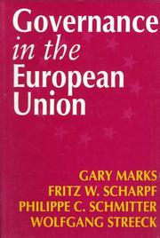 Front cover of Governance in the European Union by Gary Marks