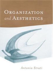 Cover of Organization and aesthetics by Antonio Strati