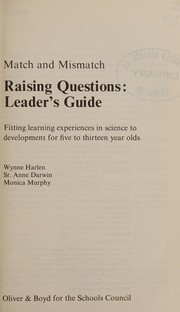 Front cover of Match and mismatch by Wynne Harlen