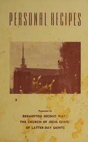 Front cover of Personal recipes by Iona McConkie