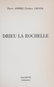 Cover of Drieu la Rochelle by Pierre Andreu