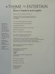Cover of A thyme to entertain by Unknown